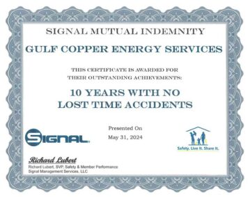 GCES Safety Award